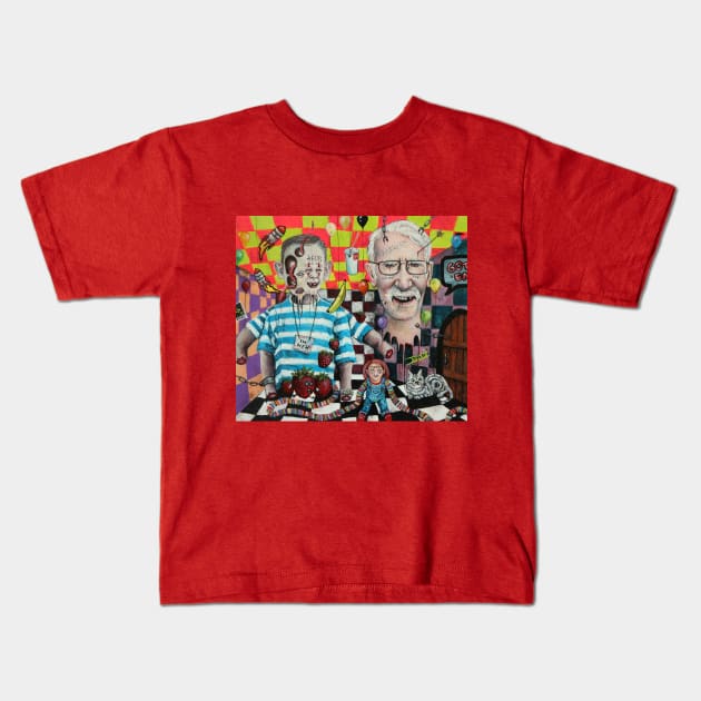 Your Memories Are Lies | LSD | Acid Bath Artwork | cool candy kid | Im new | Original Surreal Painting By Tyler Tilley Kids T-Shirt by Tiger Picasso